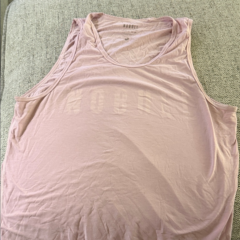 NOBULL Men’s Purple Light Pink Tank Top